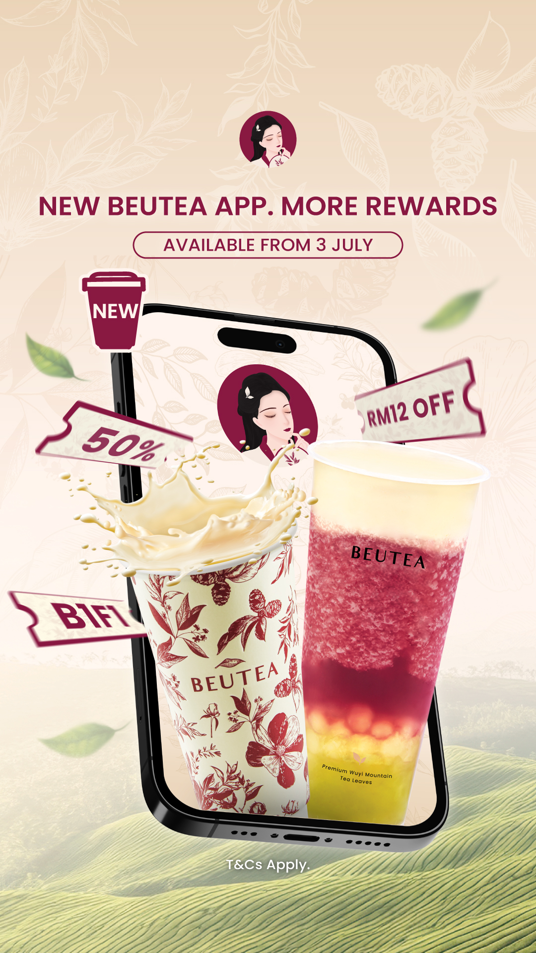 BEUTEA app promotion banner